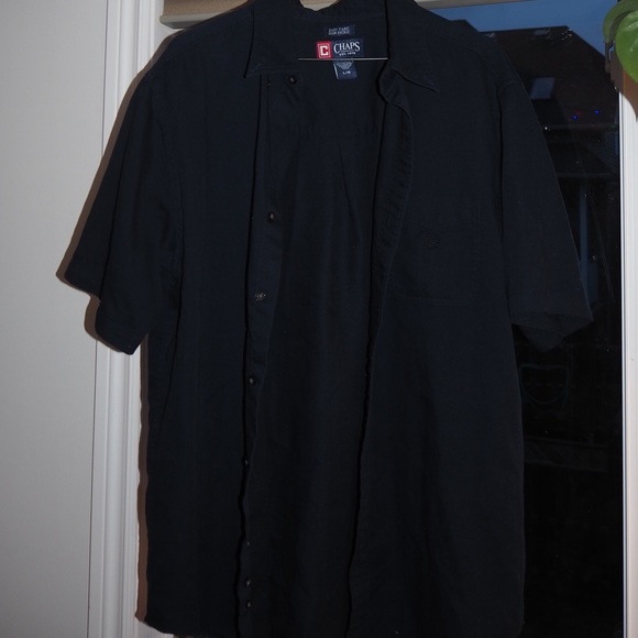 CHAMPS textured button-up Navy Blue Large - Picture 4 of 4